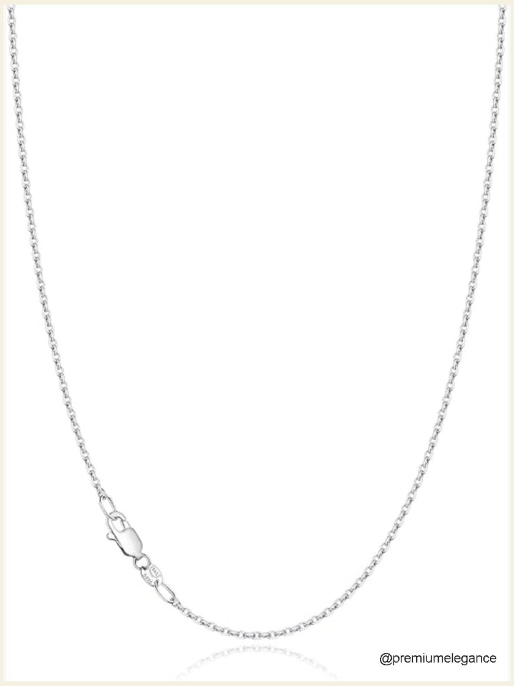 925 Sterling Silver Cable Chain Necklace 22 inch Thin Dainty Sturdy